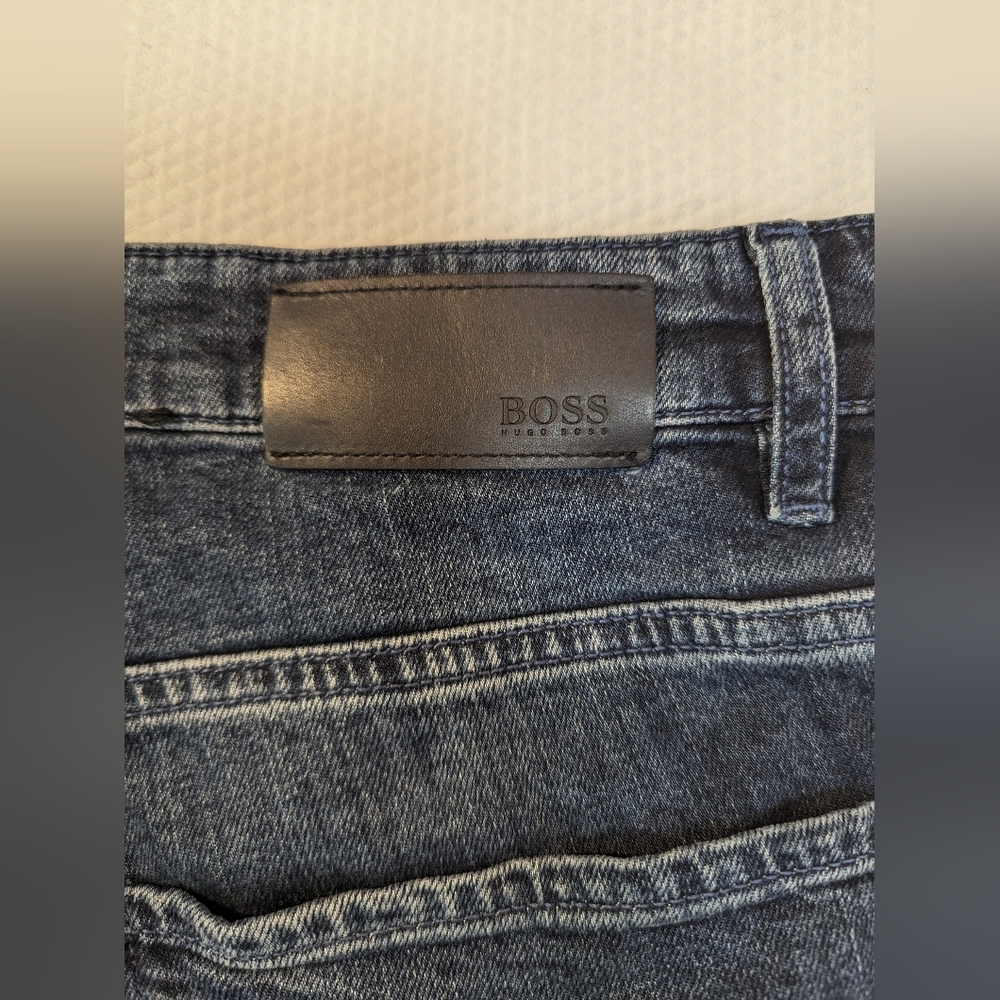 HUGO BOSS Men's Jeans Size W30 L32 Slim Fit Blue Stretch Denim Zip . - Picture 9 of 11